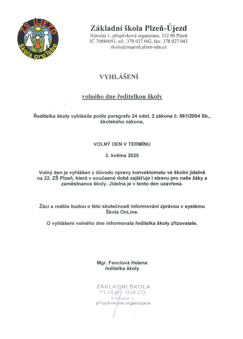 Ředitelské volno Ředitelské volno